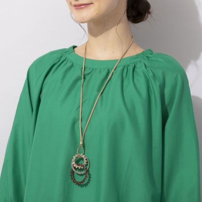 ＜PISANO＞４連ループ・ビーズネックレス（５６１４２３１４）