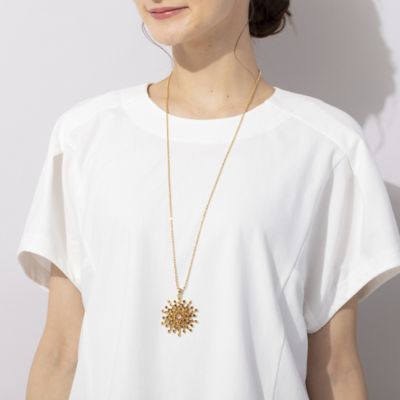 ＜PISANO＞ゴールドサン・ビジューネックレス（５６１４２３１６）