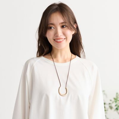 Ｕ字型モチーフコードネックレス（５６１４２５０６）
