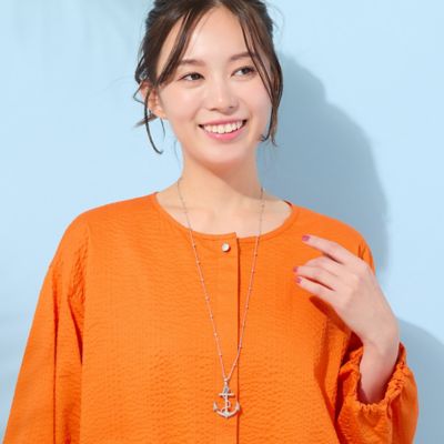 ＜PISANO＞アンカーモチーフネックレス（５６１４２６１２）