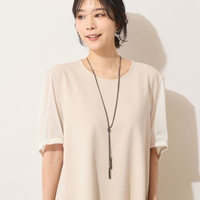 ＜PISANO＞フリンジタッセルネックレス（５６１４２６１４）