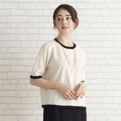 フェイクパールビジューゴールドチェーンネックレス（５６１４５３０６）