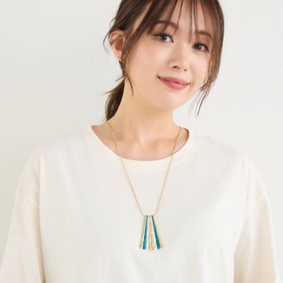 ＜PISANO＞アンティーク風パーツ付きゴールド調ネックレス（５６１４５５０９）