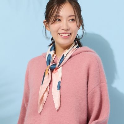 極美品　一度使用　PLEATS PLEASE 大判ストール　マルチカラー 極美品 一度使用 PLEATS PLEASE 大判ストール マルチカラー 極美品
