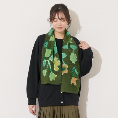 PISANO/ピサーノ フラワープリントストール(56165506) ミドリ スカーフ・ショール【三越伊勢丹/公式】