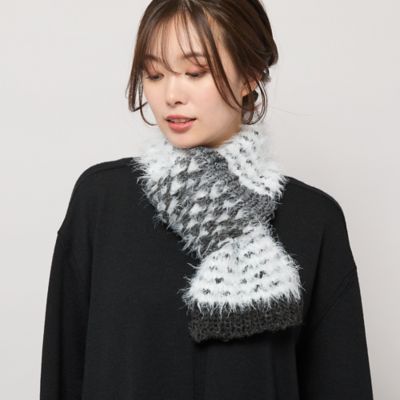 ＜PISANO＞ざっくり編みミニマフラー（５６１６５５１０）