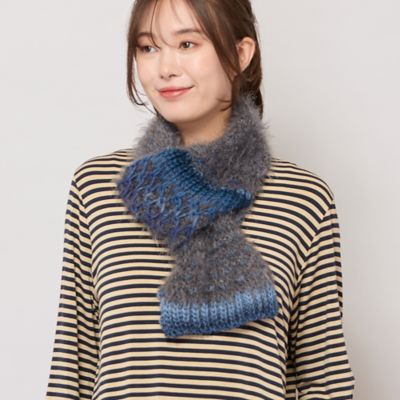 HOLIDAY マフラー　ちゃこさま ざっくり編みミニマフラー（56165510） | PISANO/ピサーノ