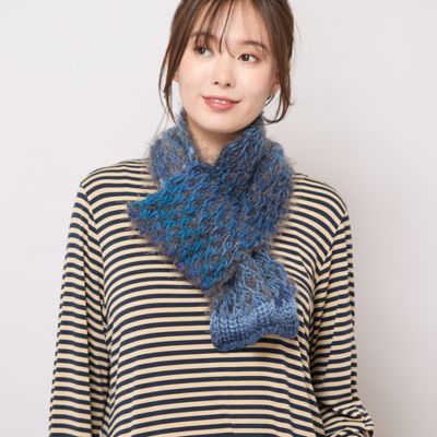 ざっくり編みミニマフラー（56165510） | PISANO/ピサーノ
