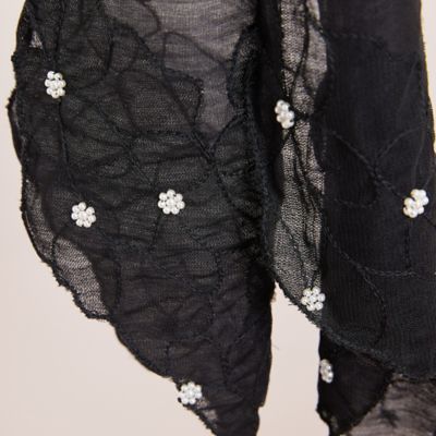 フラワー刺繍ストール（56165603） | PISANO/ピサーノ | 三越