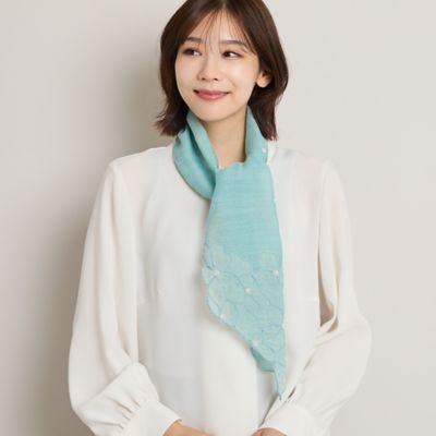 フラワー刺繍ストール（56165603） | PISANO/ピサーノ | 三越