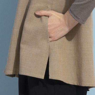 【Ｓ・Ｍサイズ】メランジギマ　スタンドカラーベスト（７３００３４２１）