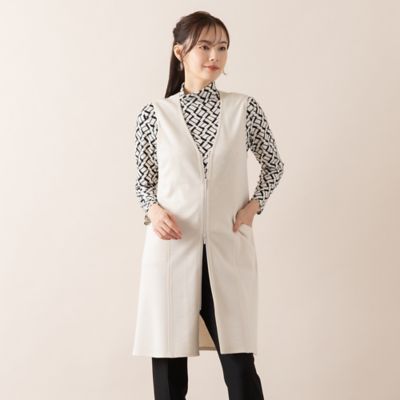 【Ｓ・Ｍサイズ】ラムリリックポンチ　ロングベスト（７３００６４２２）