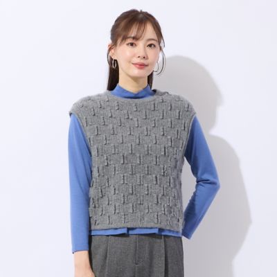 ＜Liliane Burty Eclat (Women/小さいサイズ) ＞プルオーバーニットベスト（７３００６５０５）