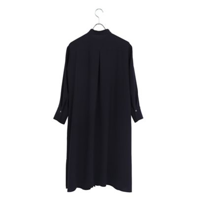 【Ｓ・Ｍサイズ】ウォッシャブル　バンドカラーシャツワンピース（７３０１２５５５）