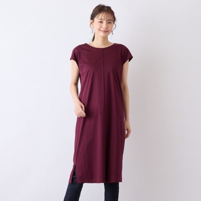 【Ｓ・Ｍサイズ】リヨセル綿スムース　プルオーバーワンピース（７３０１３５０５）