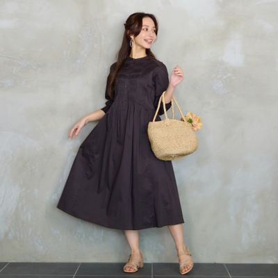 洗える】綿タイプライターワンピース（73013601） | Liliane