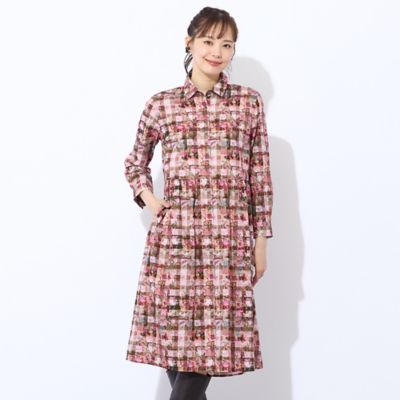 VIVIENNE TAM フラワープリント ワンピース ０ 中古・古着通販】VIVIENNE TAM (ヴィヴィアンタム) フラワー
