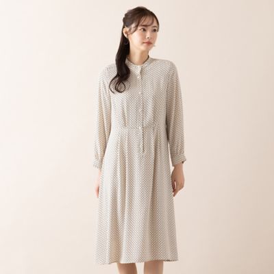 ＜Liliane Burty Eclat (Women/小さいサイズ) ＞【Ｓ・Ｍサイズ】バックサテンアムンゼン　ワンピース［同素材アイテム有］（７３０１６４４１）
