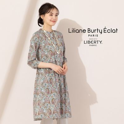 ＜Liliane Burty Eclat (Women/小さいサイズ) ＞【Ｓ・Ｍサイズ】リバティペイズリープリント　チュニック［同素材アイテム有］（７３０２５４０７）