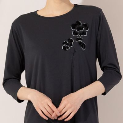 【Ｓ・Ｍサイズ】フロッキー加工　ロングチュニック（７３０２５４６１）