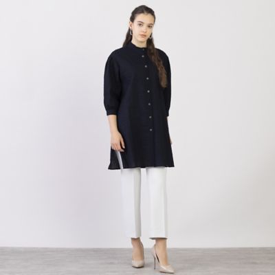 S・Mサイズ】オーガンジーリップル ロングブラウス