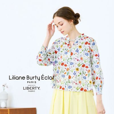 Liliane Burty Eclat (Women/小さいサイズ) /リリアンビューティ エクラ 【セットアップ対応／Ｓ・Ｍサイズ】リバティ　ラグランスリーブブラウス（７３０３３５０５）