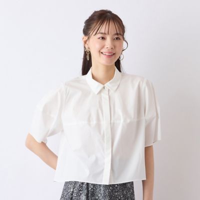 Liliane Burty Eclat (Women/小さいサイズ) /リリアンビューティ エクラ 【Ｃｈａｒｍｅ　ｐａｒ　Ｅｃｌａｔ】ウォッシャブル　タック比翼ブラウス（７３０３３５６７）