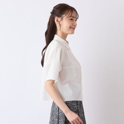 【Ｃｈａｒｍｅ　ｐａｒ　Ｅｃｌａｔ】ウォッシャブル　タック比翼ブラウス（７３０３３５６７）