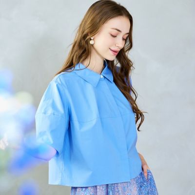 【Ｃｈａｒｍｅ　ｐａｒ　Ｅｃｌａｔ】ウォッシャブル　タック比翼ブラウス（７３０３３５６７）