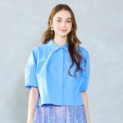 【Ｃｈａｒｍｅ　ｐａｒ　Ｅｃｌａｔ】ウォッシャブル　タック比翼ブラウス（７３０３３５６７）