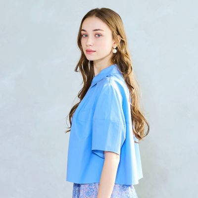 【Ｃｈａｒｍｅ　ｐａｒ　Ｅｃｌａｔ】ウォッシャブル　タック比翼ブラウス（７３０３３５６７）