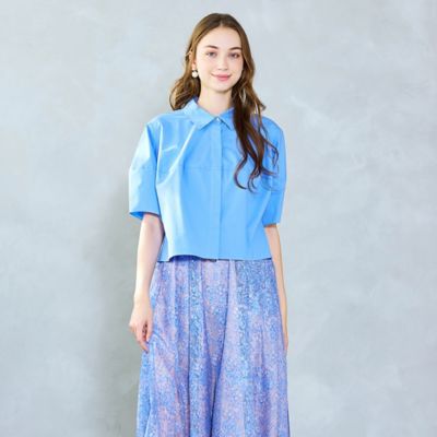 【Ｃｈａｒｍｅ　ｐａｒ　Ｅｃｌａｔ】ウォッシャブル　タック比翼ブラウス（７３０３３５６７）