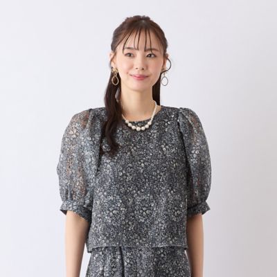 【Ｃｈａｒｍｅ　ｐａｒ　Ｅｃｌａｔ／セットアップ対応】ウォッシャブルブラウス（７３０３３５７０）