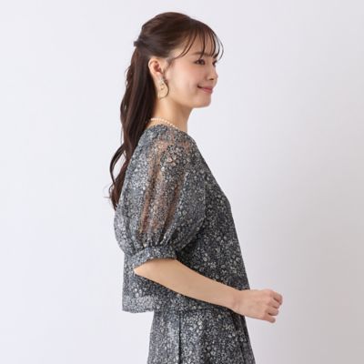 【Ｃｈａｒｍｅ　ｐａｒ　Ｅｃｌａｔ／セットアップ対応】ウォッシャブルブラウス（７３０３３５７０）