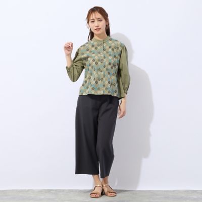 MACPHEE 刺繍 コットンローンルーマニアンブラウス トゥモローランド MACPHEE 刺繍コットンローン ルーマニアンブラウス