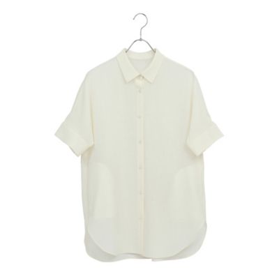 S・Mサイズ】ウォッシャブルスラブボイルシアーブラウス