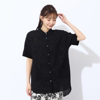 【SALE】Liliane Burty Eclat (Women/小さいサイズ) /リリアンビューティ エクラ ウォッシャブルスラブボイルシアーブラウス(73034503) クロ トップス【三越伊勢丹/公式】