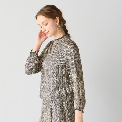 ＜Liliane Burty Eclat (Women/小さいサイズ) ＞【セットアップ対応】ｉＰＥＫＥＲ　プリントブラウス　（７３０３５５０２）