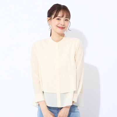 Liliane Burty Eclat (Women/小さいサイズ) /リリアンビューティ エクラ リライムライトローンブラウス(73035543) シロ トップス【三越伊勢丹/公式】