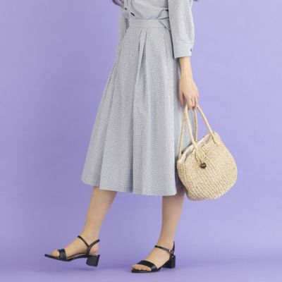 ｓサイズ 高密度コットン チェックフレアスカート セットアップ可 ７３０４２２５５ 三越伊勢丹オンラインストア 公式