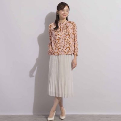 【Ｓ・Ｍサイズ】梨地ジョーゼット　プリーツスカート（７３０４２４４１）