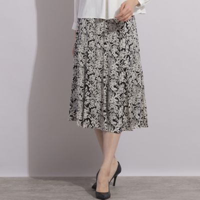 ＜Liliane Burty Eclat (Women/小さいサイズ) ＞【Ｓ・Ｍサイズ】イタリア素材　フラワープリントスカート［セットアップ可］（７３０４２４４２）