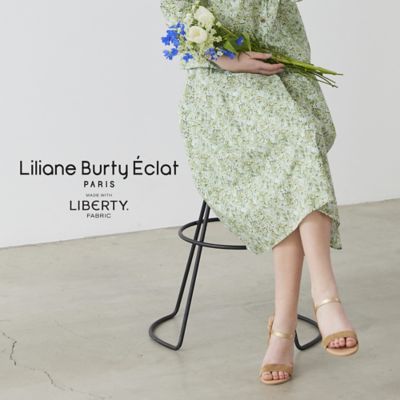 ＜Liliane Burty Eclat (Women/小さいサイズ) ＞【Ｓ・Ｍサイズ】リバティガーデンプリント　スカート［セットアップ可］（７３０４２４５５）