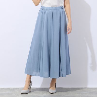 洗える・接触冷感】オールゴムジョーゼットスカート（73042605