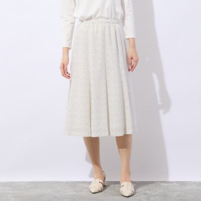 ＜Liliane Burty Eclat (Women/小さいサイズ) ＞【セットアップ対応】ミニリンゴプリントスカート（７３０４２６４３）