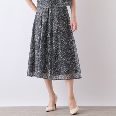 ＜Liliane Burty Eclat (Women/小さいサイズ) ＞【Ｃｈａｒｍｅ　ｐａｒ　Ｅｃｌａｔ／セットアップ対応】ウォッシャブルスカート（７３０４３５７０）