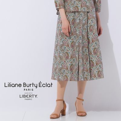 ＜Liliane Burty Eclat (Women/小さいサイズ) ＞【Ｓ・Ｍサイズ】リバティペイズリープリント　スカート［セットアップ可（７３０４５４０６）