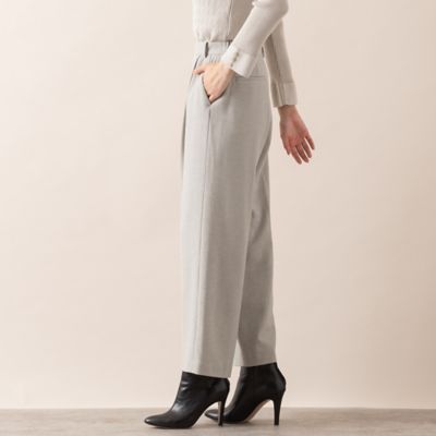 【Ｃｈａｒｍｅ　ｐａｒ　Ｅｃｌａｔ】ウォッシャブル両面起毛　センタープレスパンツ（７３０５１５６１）