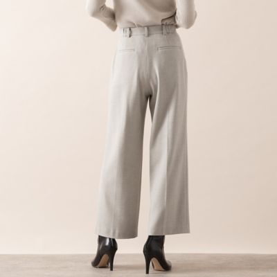 【Ｃｈａｒｍｅ　ｐａｒ　Ｅｃｌａｔ】ウォッシャブル両面起毛　センタープレスパンツ（７３０５１５６１）