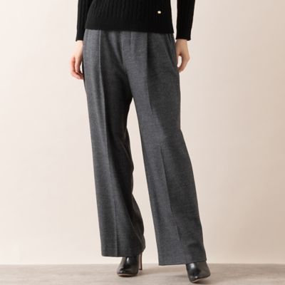 【Ｃｈａｒｍｅ　ｐａｒ　Ｅｃｌａｔ】ウォッシャブル両面起毛　センタープレスパンツ（７３０５１５６１）